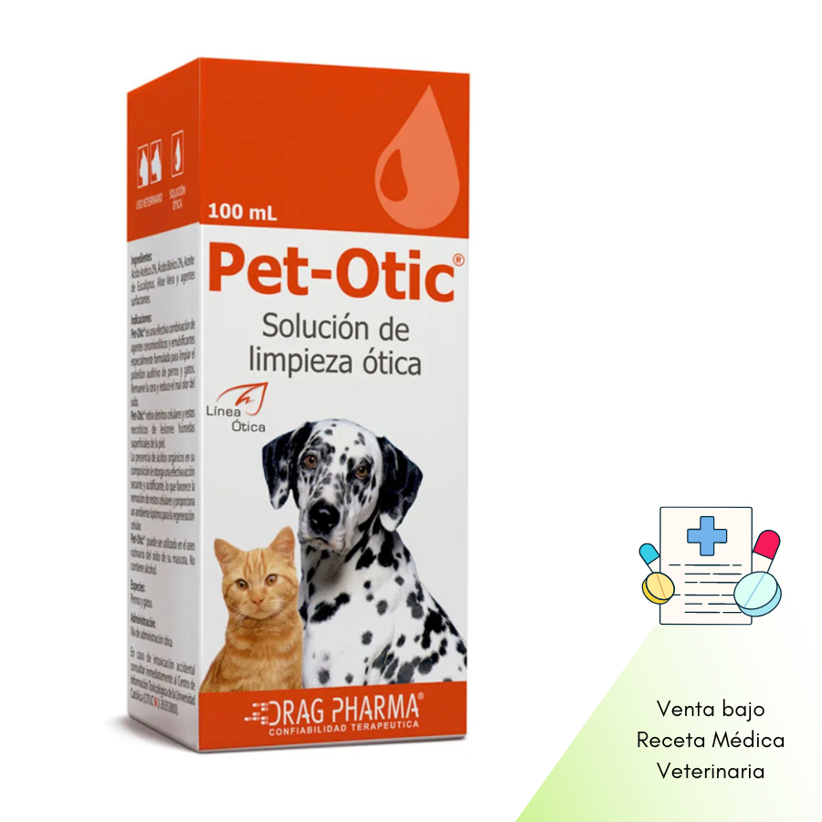 Pet-Otic Solución de Limpieza Ótica Perros y Gatos 100 ml